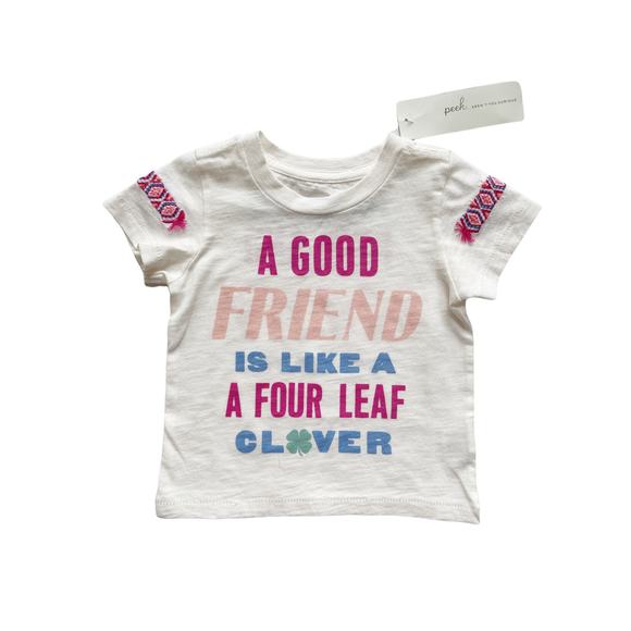 NWT Peek A Good Friend Tee Size 6/12m - Picture 1 of 3